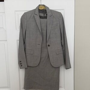 Theory Light Gray Women's Blazer and Dress Set